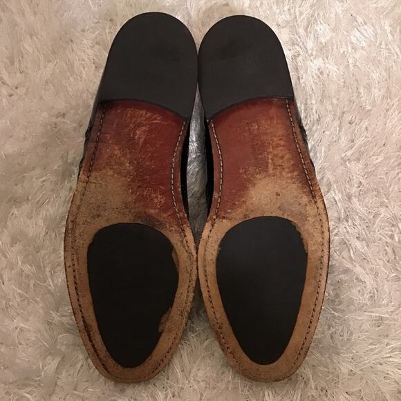 Florsheim Wingtip Black Leather Oxford Shoes Size 11.5 - Picture 5 of 6